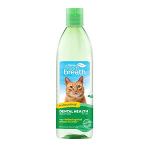Oral care water additive for cats