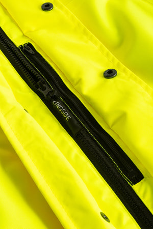 Åndbar Hi-Vis vinterjakke, beregnet til klatrebrug - Saturn Gul / Sort