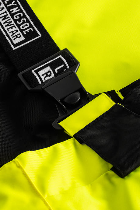 Åndbare Hi-Vis vinterbukser, beregnet til klatrebrug - Saturn Gul / Sort