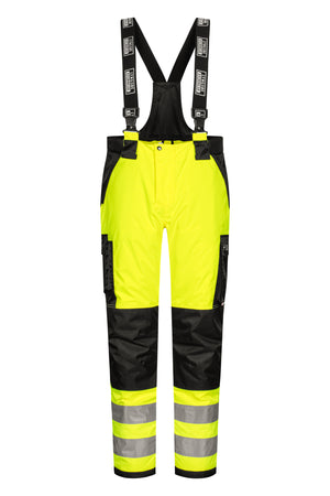 Åndbare Hi-Vis vinterbukser, beregnet til klatrebrug - Saturn Gul / Sort