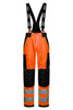 Åndbare Hi-Vis regnbukser, beregnet til klatrebrug - Hi-Vis Orange / Sort