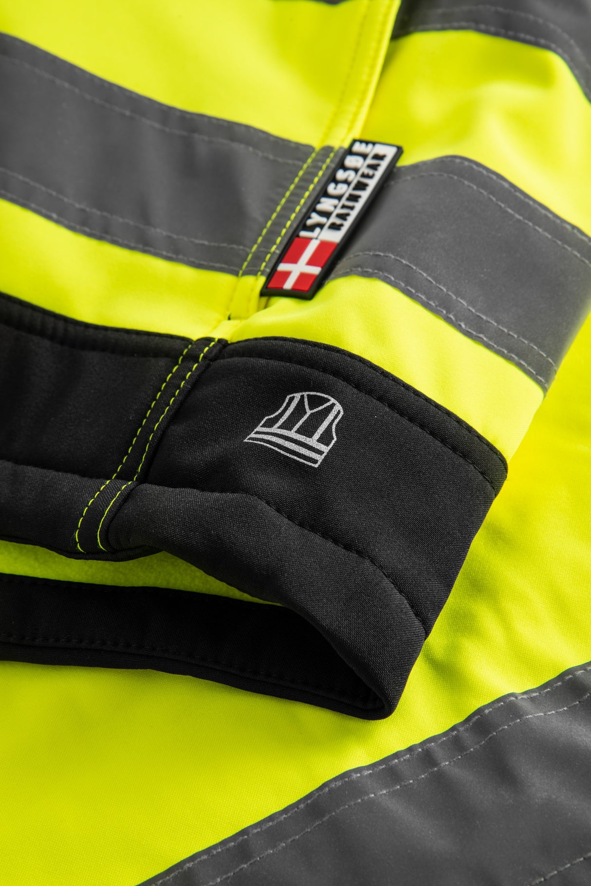 Åndbar Hi-Vis softshell jakke - Saturn Gul / Sort