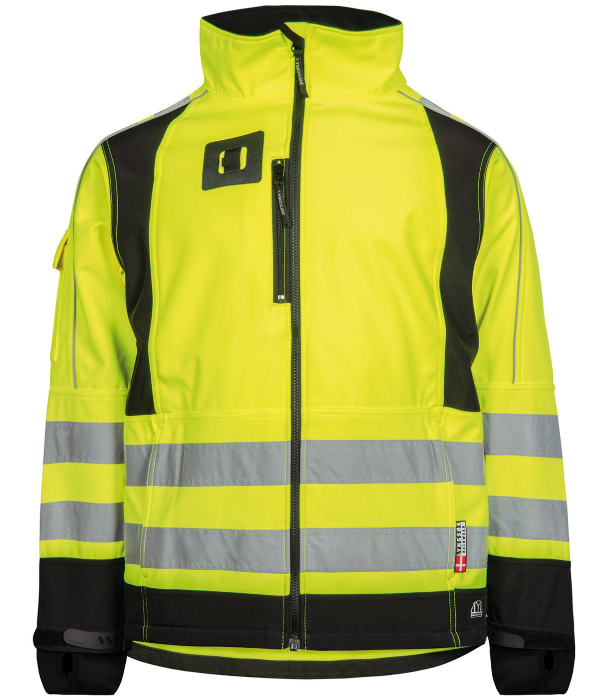 Åndbar Hi-Vis softshell jakke - Saturn Gul / Sort