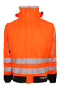 Multinorm Hi-Vis vinterjakke i kraftig rivfast kvalitet - Hi-Vis Orange / Sort
