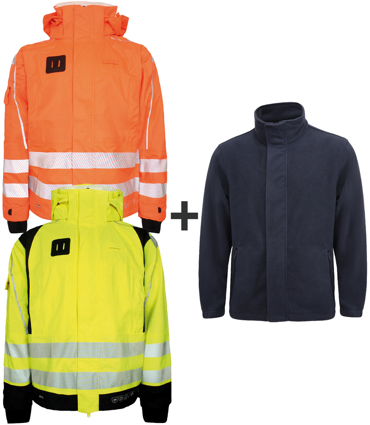 Multinorm Hi-Vis vinterjakke i kraftig rivfast kvalitet - Hi-Vis Orange