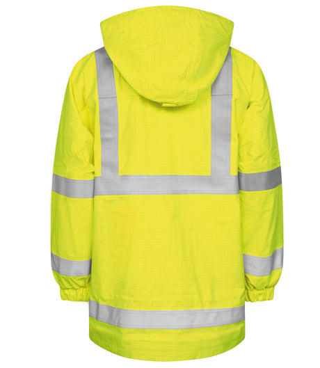 Multinorm Hi-Vis jakke i kraftig rivfast kvalitet med foer - Saturn Gul