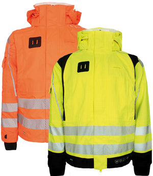 Multinorm Hi-Vis jakke i kraftig rivfast kvalitet - Hi-Vis Orange