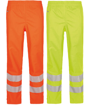 Multinorm Hi-Vis bukser i kraftig rivfast kvalitet til kvinder - Hi-Vis Orange
