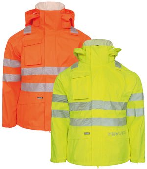 Multinorm Hi-Vis jakke i kraftig rivfast kvalitet til kvinder - Hi-Vis Orange