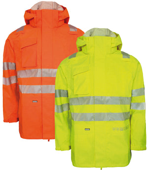 Multinorm Hi-Vis jakke i kraftig rivfast kvalitet - Hi-Vis Orange