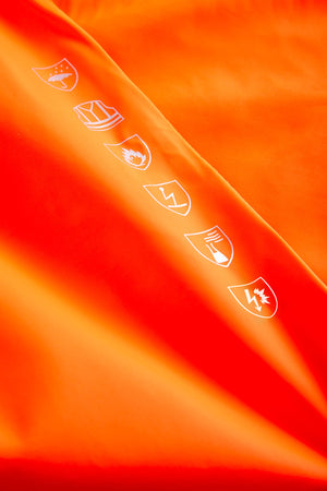 Multinorm Hi-Vis bukser i ekstra kraftig PVC kvalitet - Hi-Vis Orange