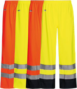 Multinorm Hi-Vis bukser i ekstra kraftig PVC kvalitet - Hi-Vis Orange