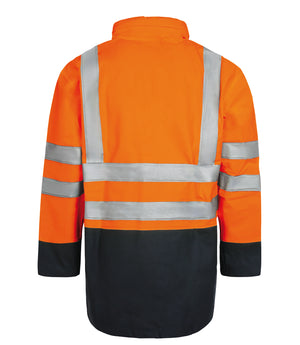 Multinorm Hi-Vis jakke i ekstra kraftig PVC kvalitet - Hi-Vis Orange / Navy
