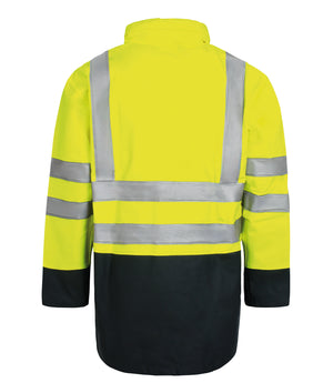 Multinorm Hi-Vis jakke i ekstra kraftig PVC kvalitet - Saturn Gul / Navy