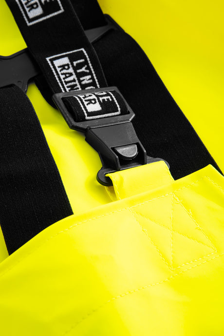 Multinorm Hi-Vis overalls i ekstra kraftig PVC kvalitet - Saturn Gul / Navy