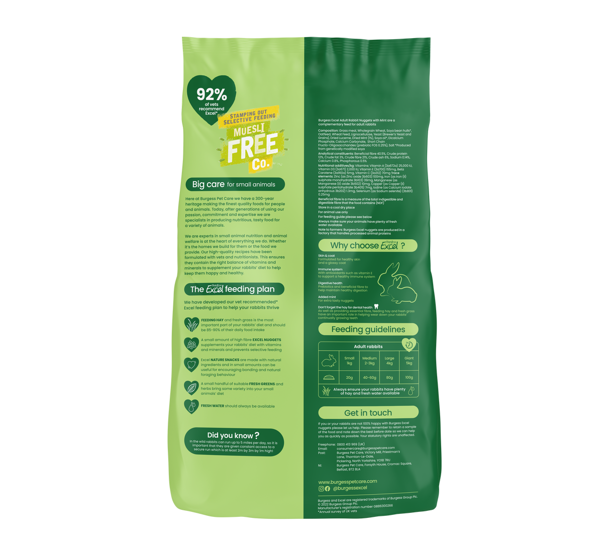 Excel Rabbit Adult 3 kg