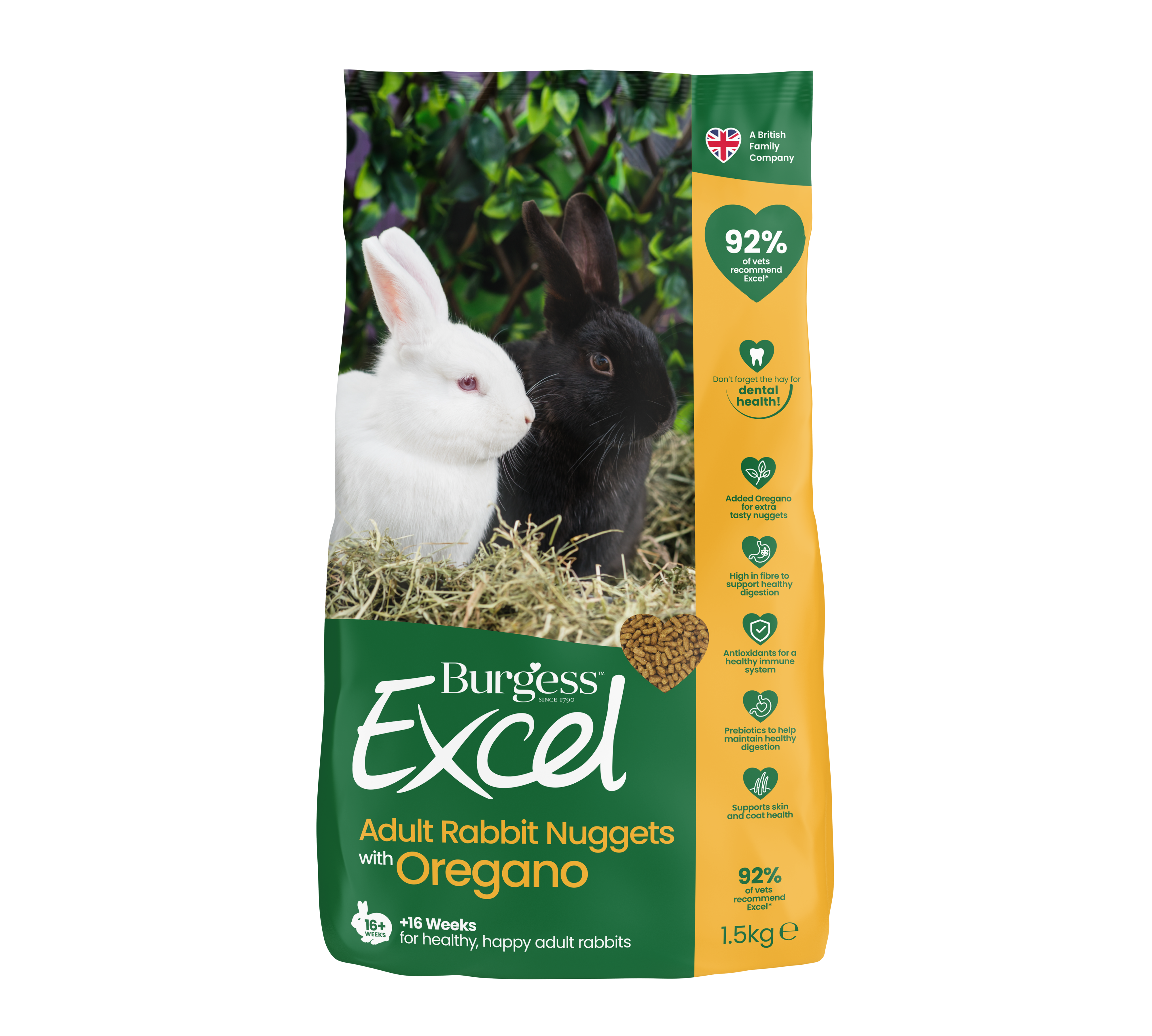 Excel Rabbit kaninfoder - Adult Oregano 1,5 kg