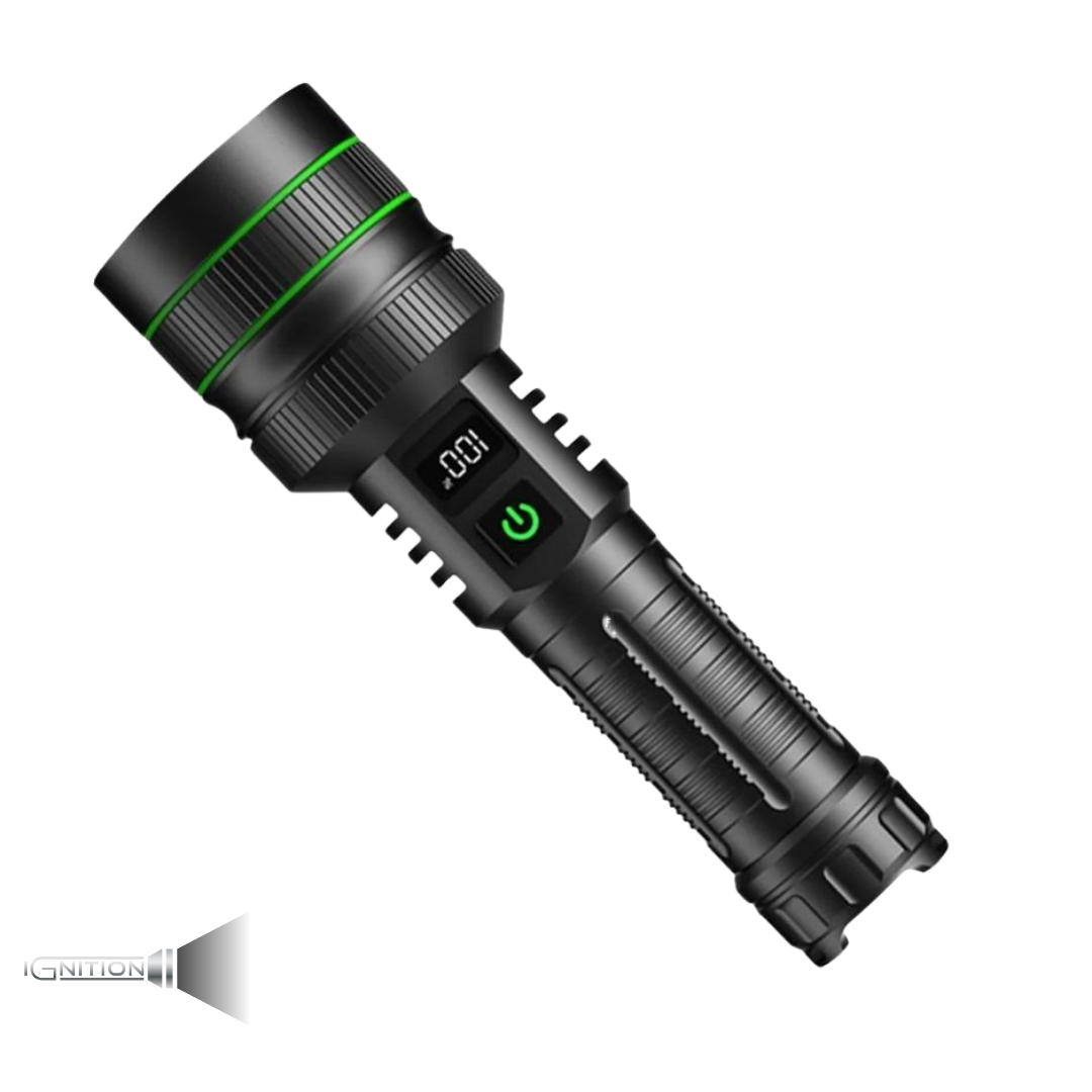 Ekstrem kraftig lommelygte 10.000 Lumens + powerbank