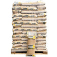 Palle med 16 kg sække Ewers Premium træpiller 6 mm