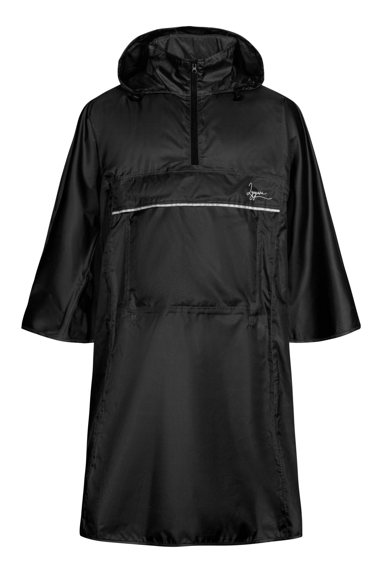 Poncho i polyester kvalitet - Sort