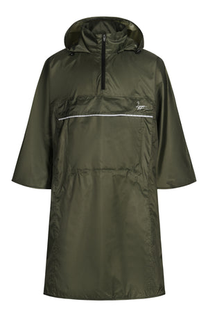 Poncho i polyester kvalitet - Grøn
