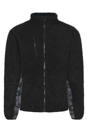 Pilefleece jakke - Sort