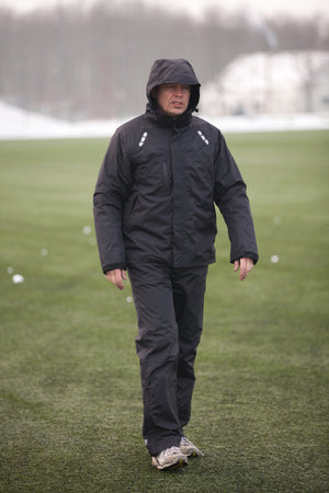 Åndbart letvægts regnsæt i blødt materiale - Sort