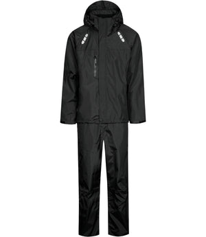 Åndbart letvægts regnsæt i blødt materiale - Sort