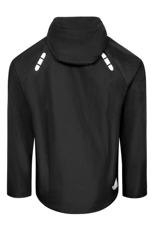 Åndbar letvægts skaljakke i blødt materiale - Sort