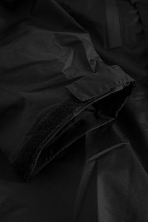 Åndbar letvægts skaljakke i blødt materiale - Sort