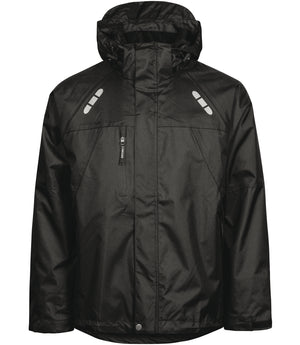 Åndbar letvægts skaljakke i blødt materiale - Sort