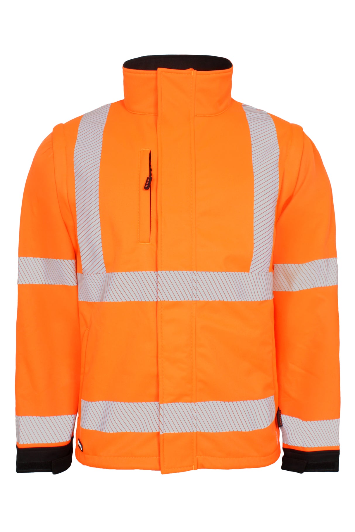 Åndbar Hi-Vis softshell jakke - Hi-Vis Orange / Sort