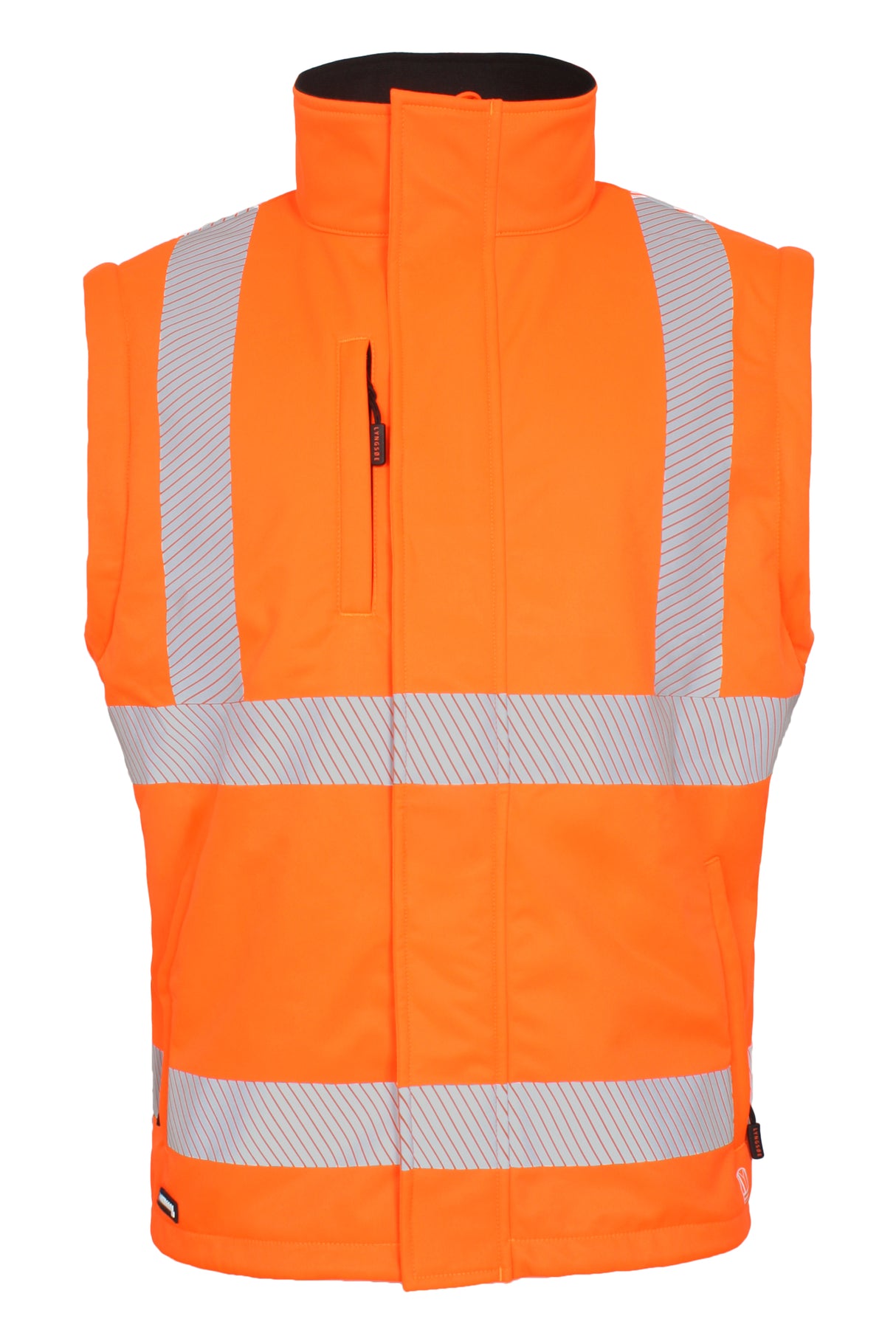 Åndbar Hi-Vis softshell jakke - Hi-Vis Orange / Sort