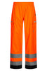 Åndbare Hi-Vis skalbukser i en lettere metervare med god slidstyrke - Hi-Vis Orange / Sort