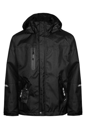 Åndbar skaljakke i robust og slidstærk håndværker kvalitet - Sort