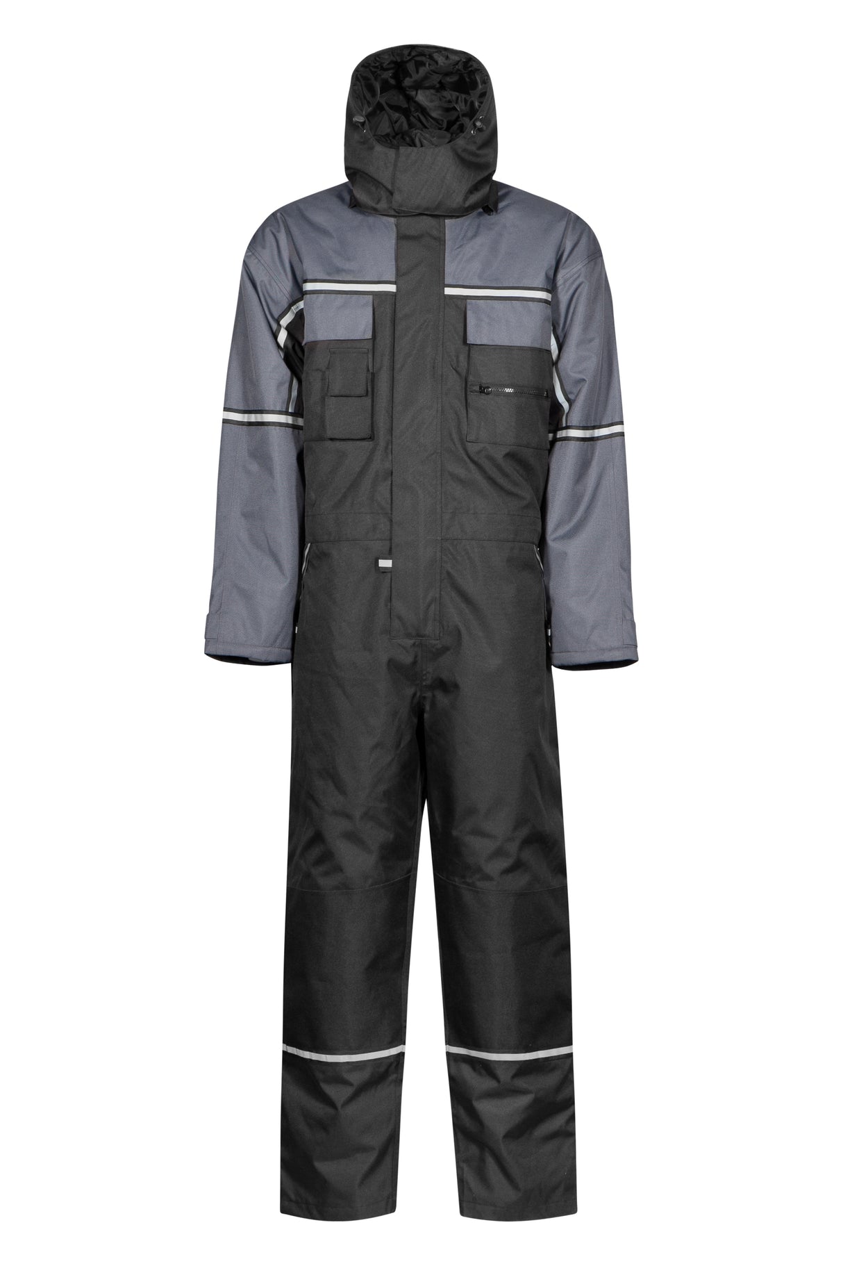 Åndbar vinterkedeldragt i robust og slidstærk håndværker kvalitet - Sort / Grå