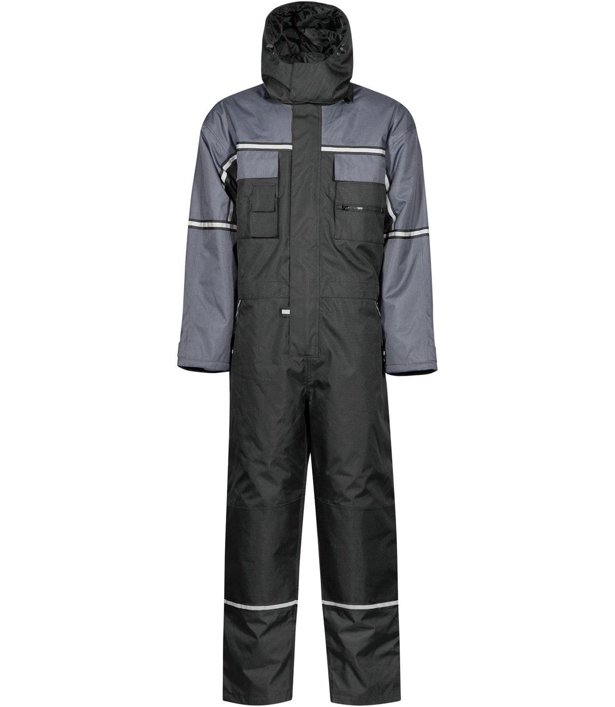 Åndbar vinterkedeldragt i robust og slidstærk håndværker kvalitet - Sort / Grå
