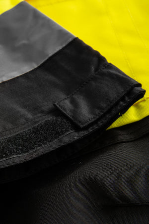 Åndbare Hi-Vis skalbukser i robust og slidstærk håndværker kvalitet - Saturn Gul / Sort