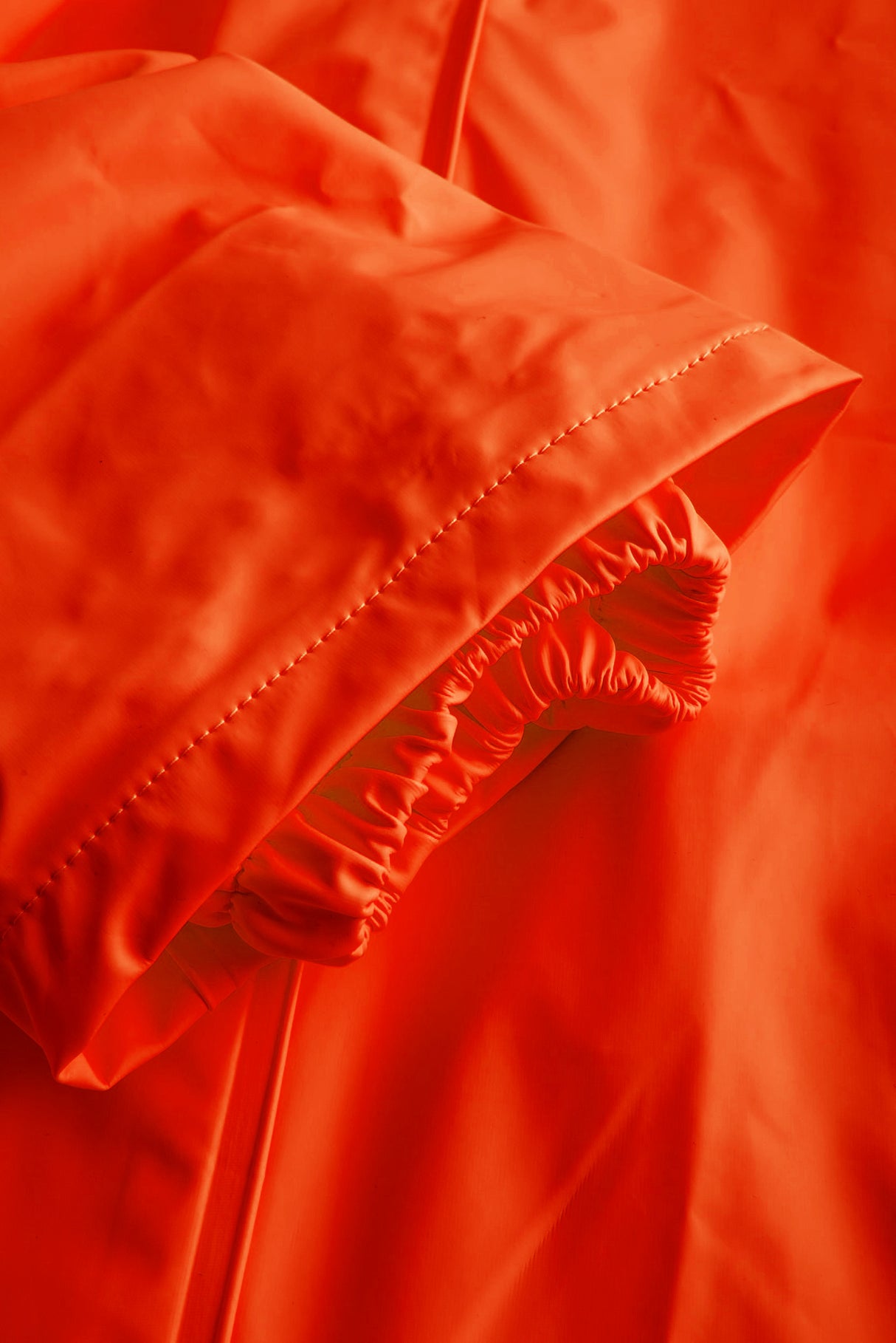 Brandhæmmende regndragt i PU kvalitet - Hi-Vis Orange