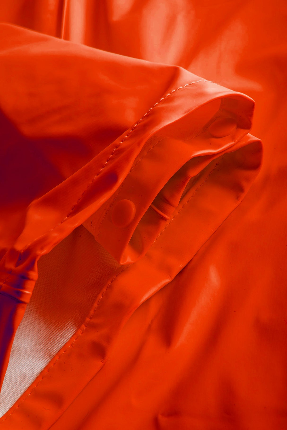 Brandhæmmende regndragt i PU kvalitet - Hi-Vis Orange