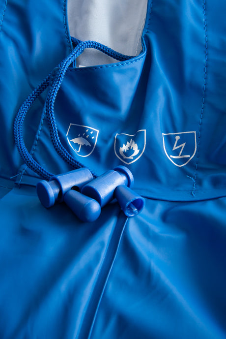 Brandhæmmende regndragt i PU kvalitet - Royal Blå