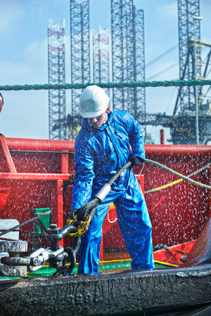 Brandhæmmende regndragt i PU kvalitet - Saturn Gul