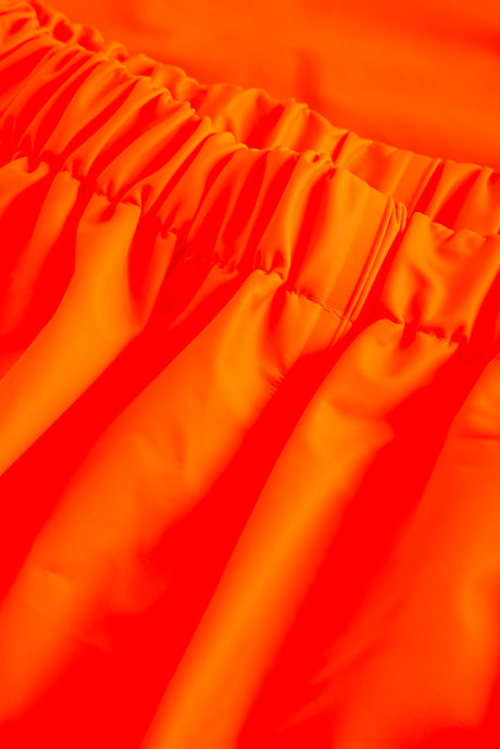 Brandhæmmende Hi-Vis regnbukser i PU kvalitet - Hi-Vis Orange / Navy