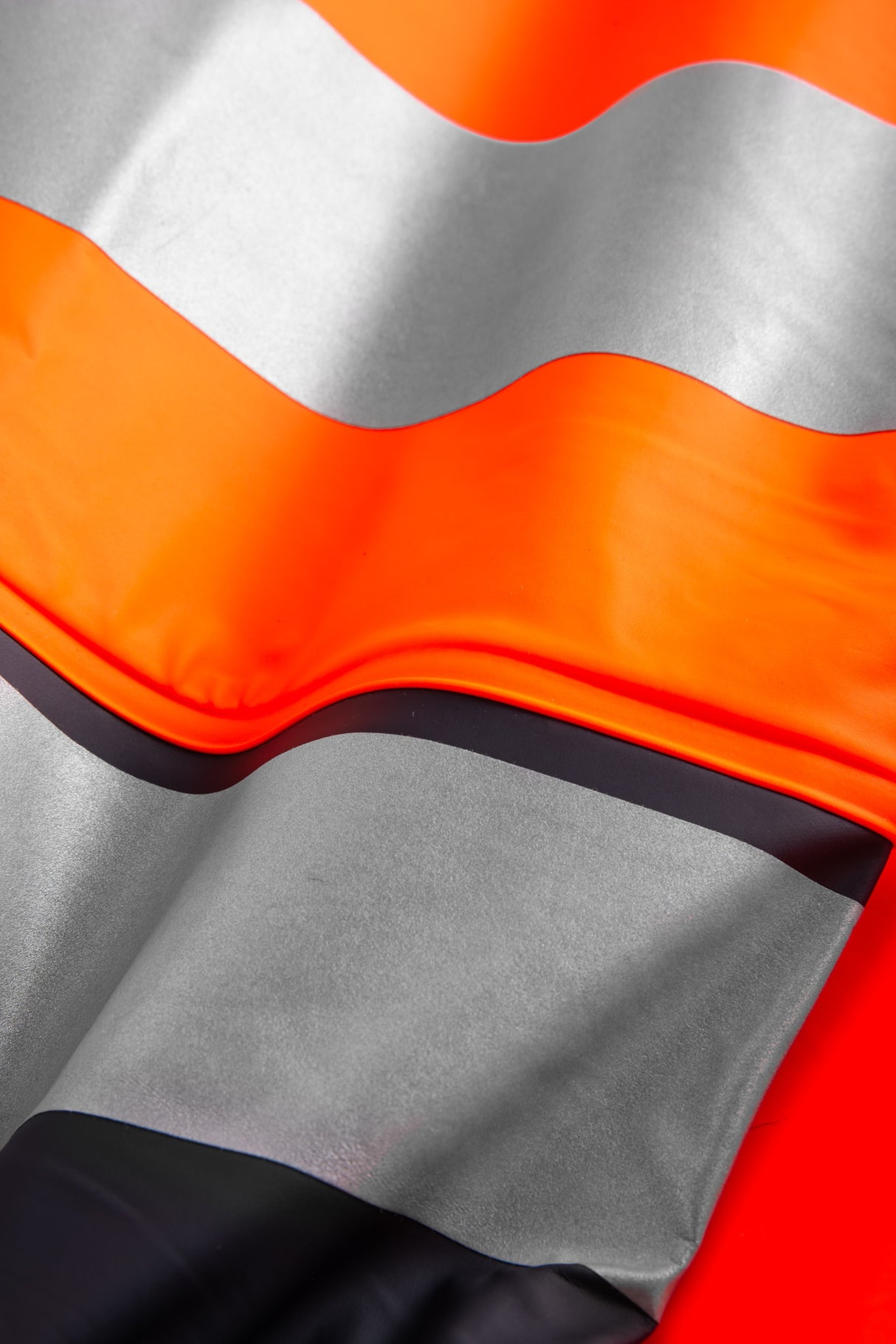 Brandhæmmende Hi-Vis regnbukser i PU kvalitet - Hi-Vis Orange / Navy