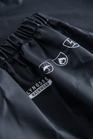 Brandhæmmende regnbukser i PU kvalitet - Navy