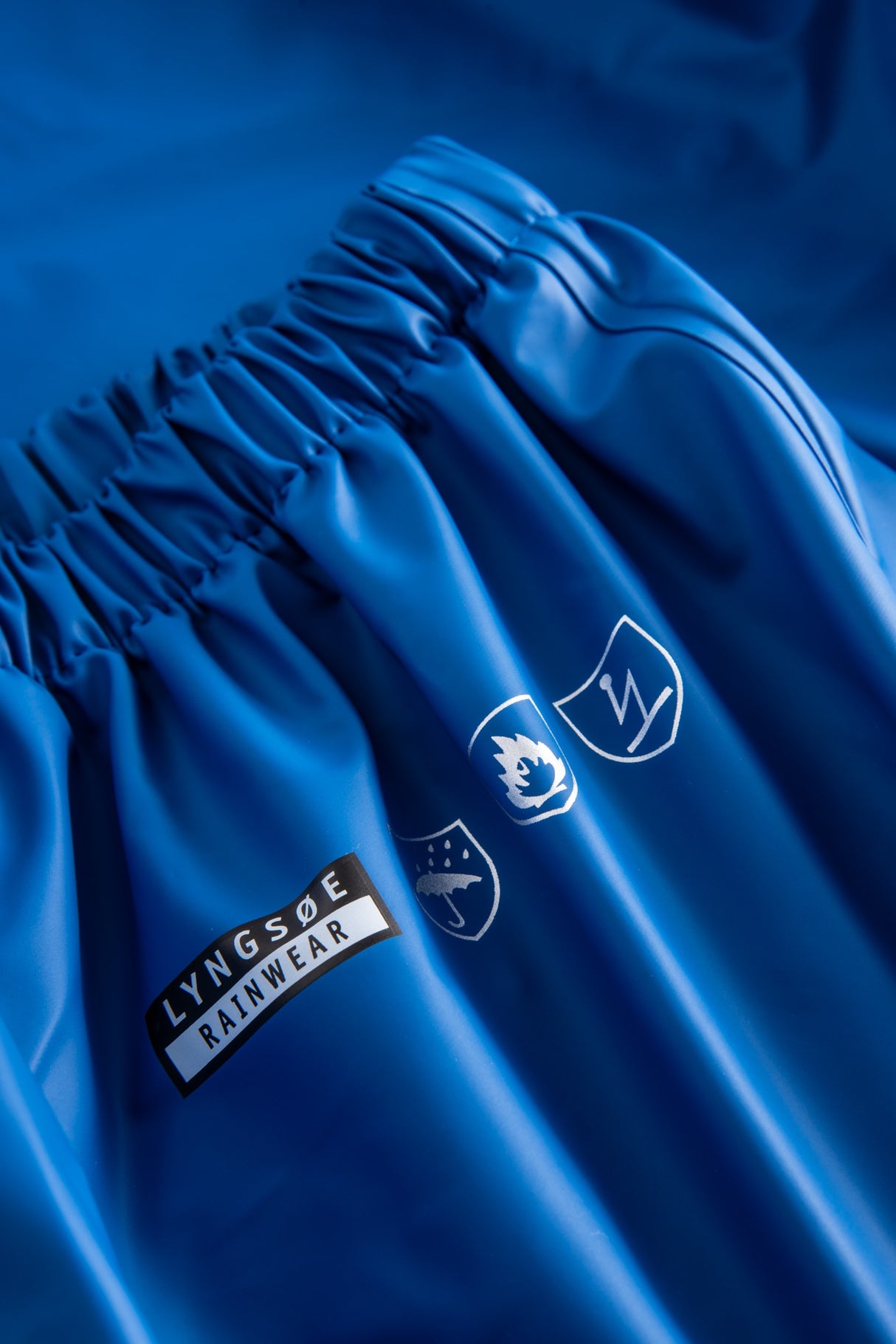 Brandhæmmende regnbukser i PU kvalitet - Royal Blå