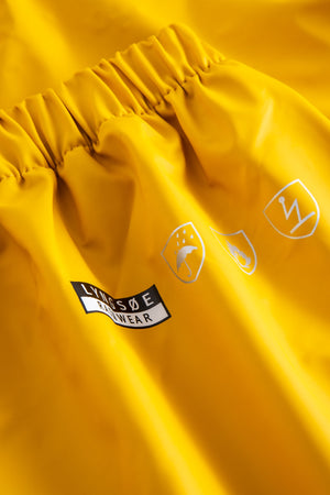 Brandhæmmende regnbukser i PU kvalitet - Gul