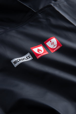 Brandhæmmende regnoveralls i PU kvalitet - Navy