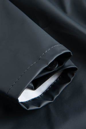 Brandhæmmende regnjakke i PU kvalitet - Navy