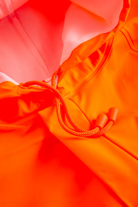 Brandhæmmende regnjakke i PU kvalitet - Hi-Vis Orange